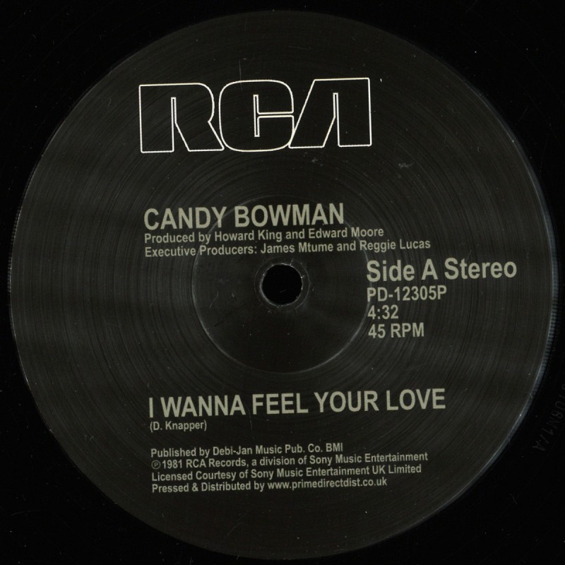 Candy Bowman - I Wanna Feel Your Love / Since I Found You (love Is Better Than ever )