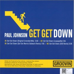 PAUL JOHNSON - GET GET DOWN (Blue Vinyl OFFICIAL REISSUE)