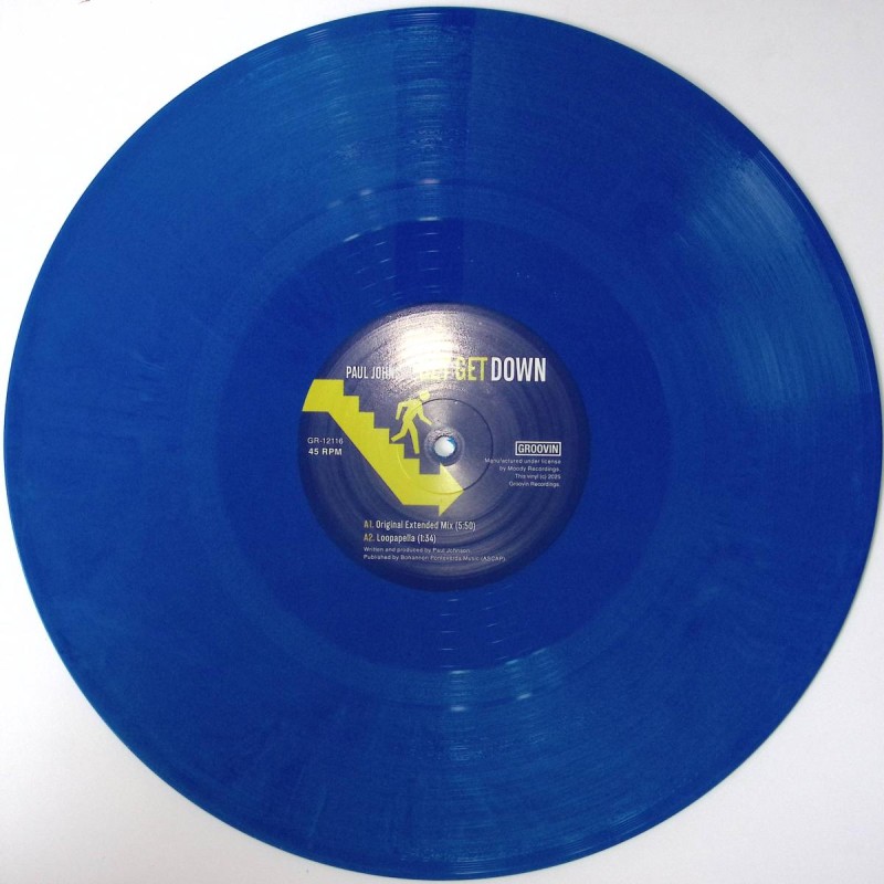 PAUL JOHNSON - GET GET DOWN (Blue Vinyl OFFICIAL REISSUE)