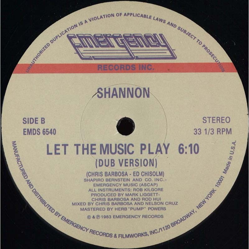 Shannon - Let The Music Play