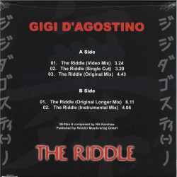 Gigi D'AGOSTINO - The Riddle EP