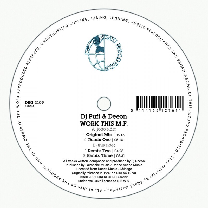 Dj Puff & Deeon  - WORK THIS M.F.