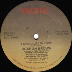Sharon Brown - I Specialize In Love